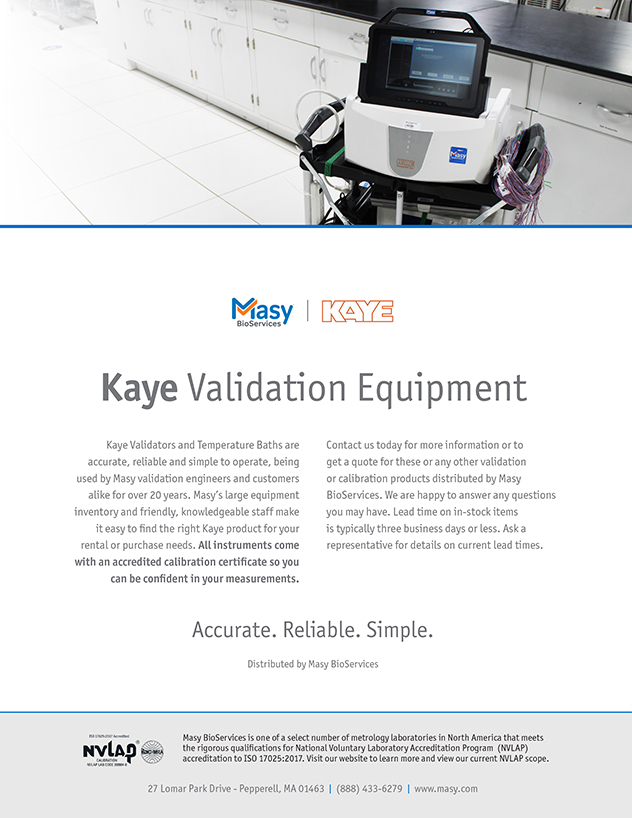 Kaye Validation & Calibration Equipment Product Guide